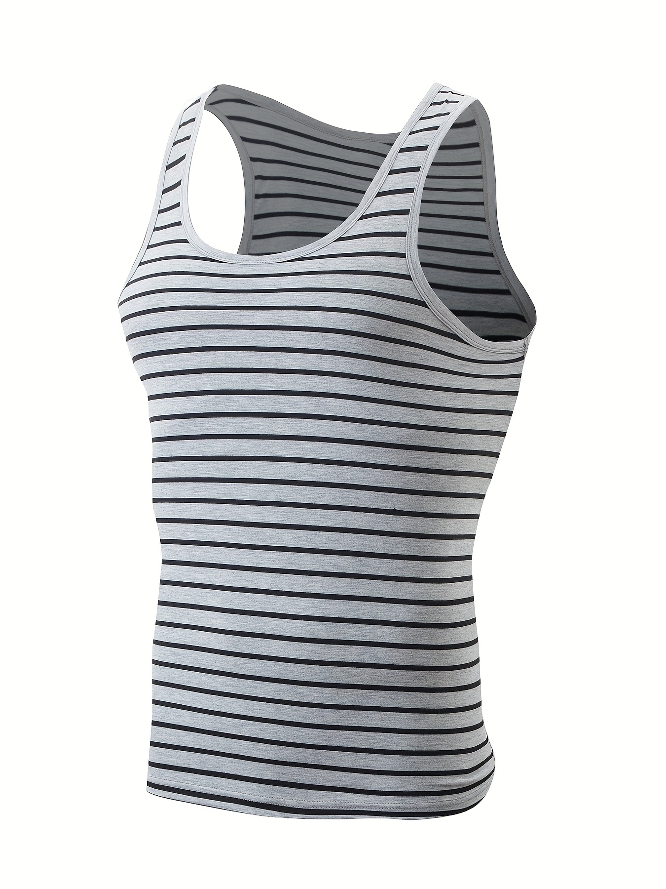 3pcs Men's Striped Tank Tops 