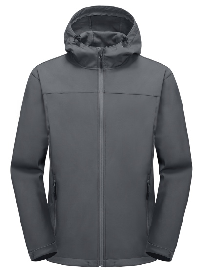 Men's Softshell Jacket with Removable Hood