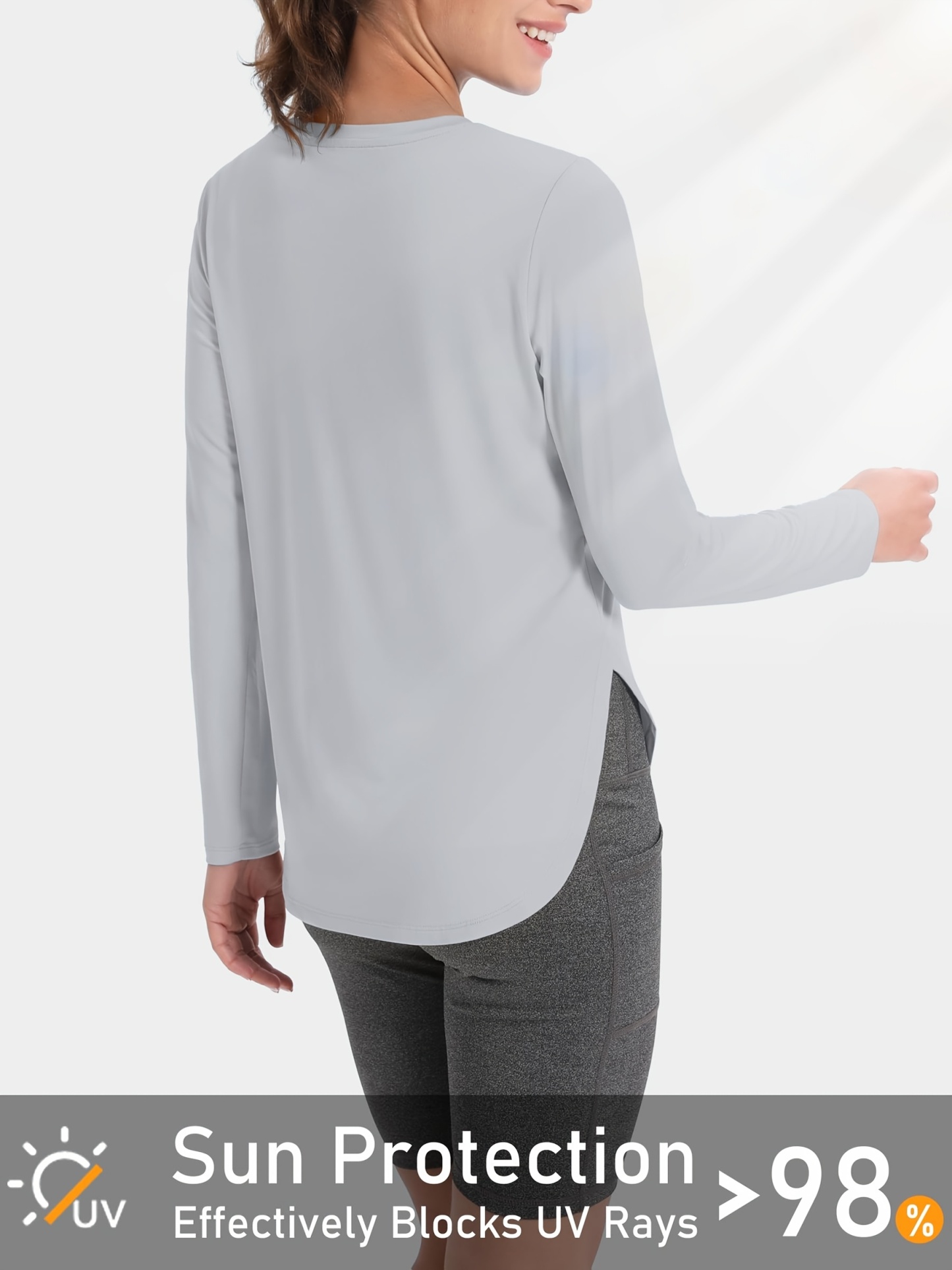 Lightweight Quick Dry Women's Long Sleeve Sun Protection T-Shirt