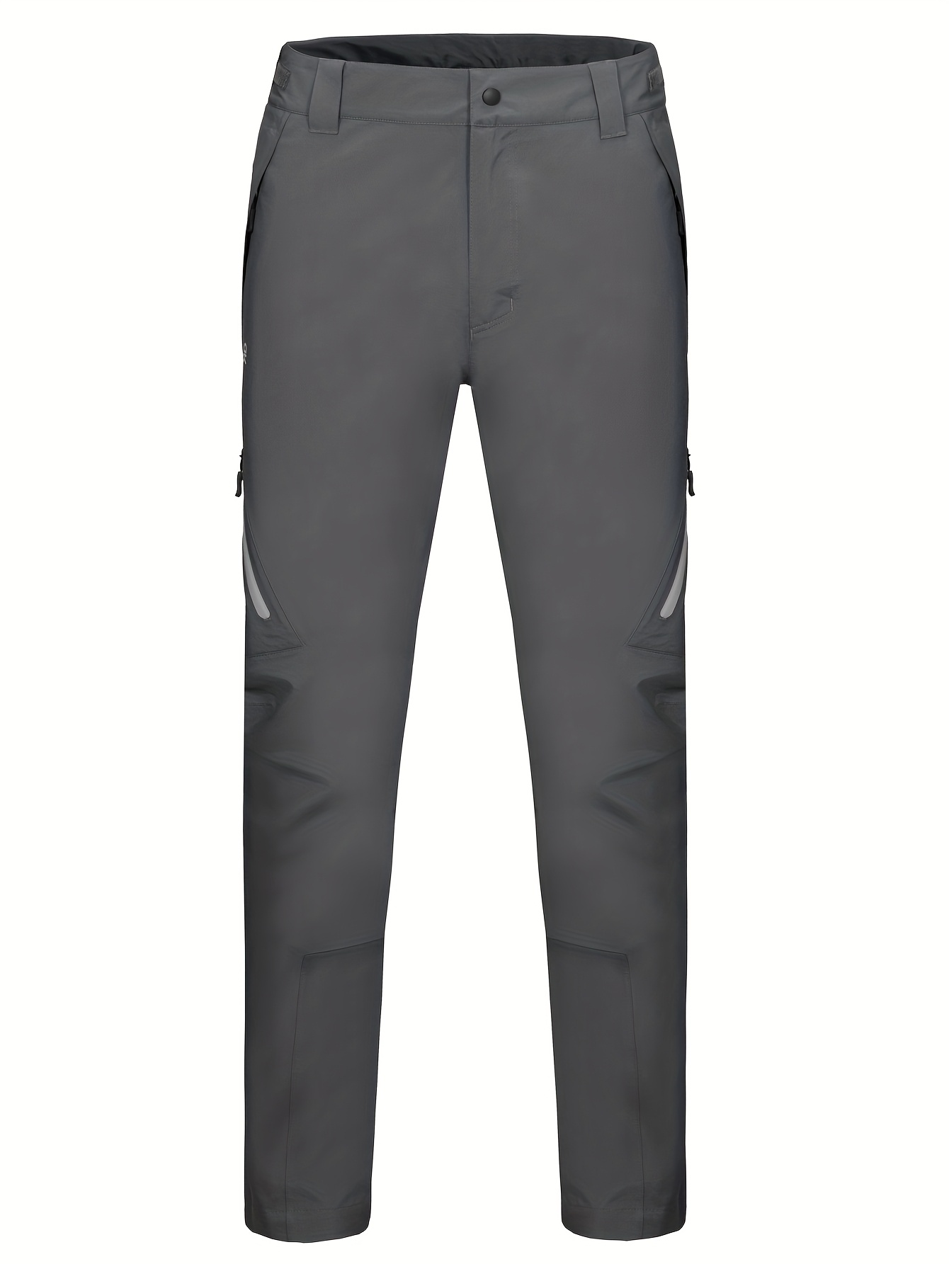 Men's Lightweight Hiking Pants with Multiple Zippered Pockets