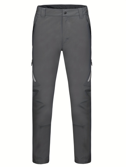 Men's Lightweight Hiking Pants with Multiple Zippered Pockets