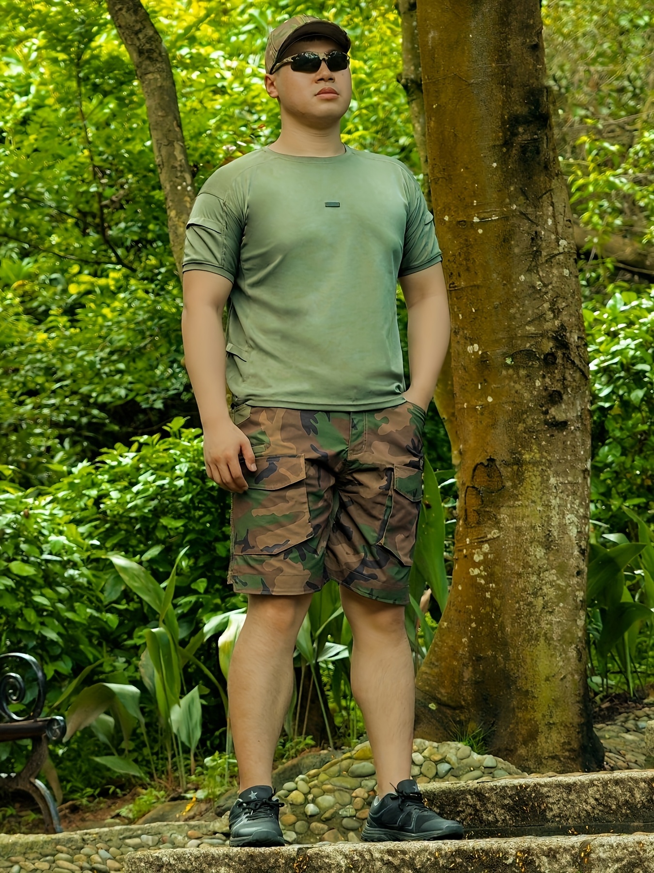 Outdoor Cargo Camouflage Shorts