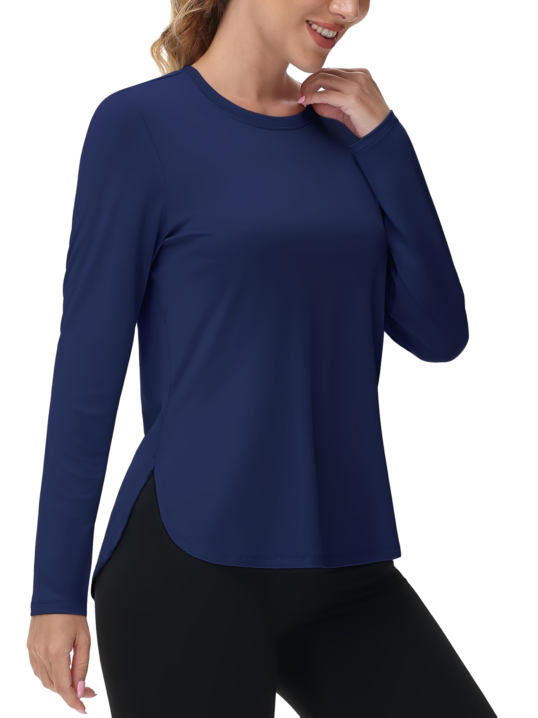 Lightweight Quick Dry Women's Long Sleeve Sun Protection T-Shirt