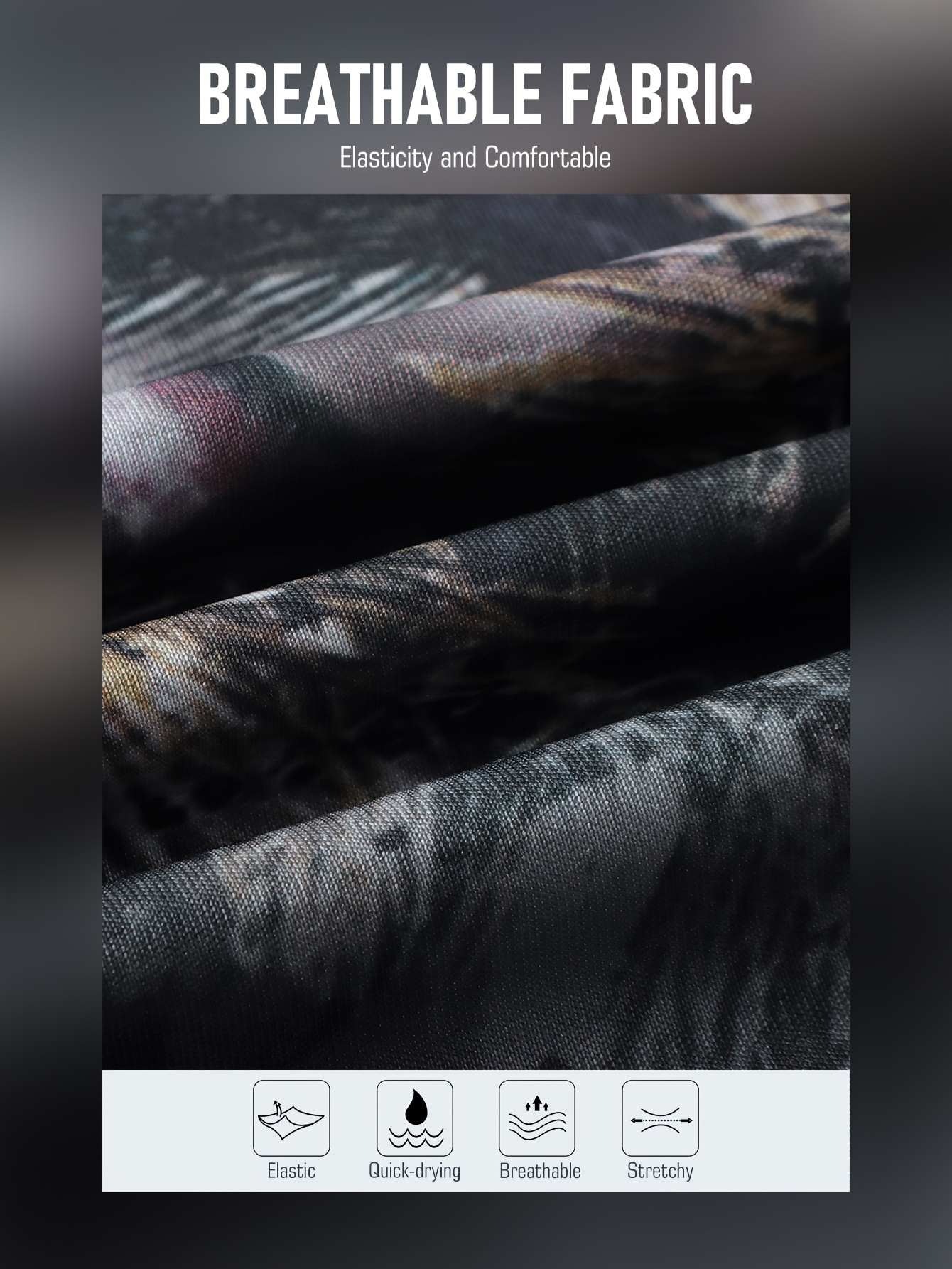 Men's High Performance Tree Camo Long Sleeve Shirt