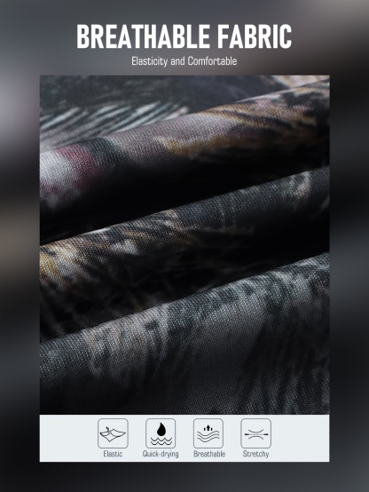 Men's High Performance Tree Camo Long Sleeve Shirt