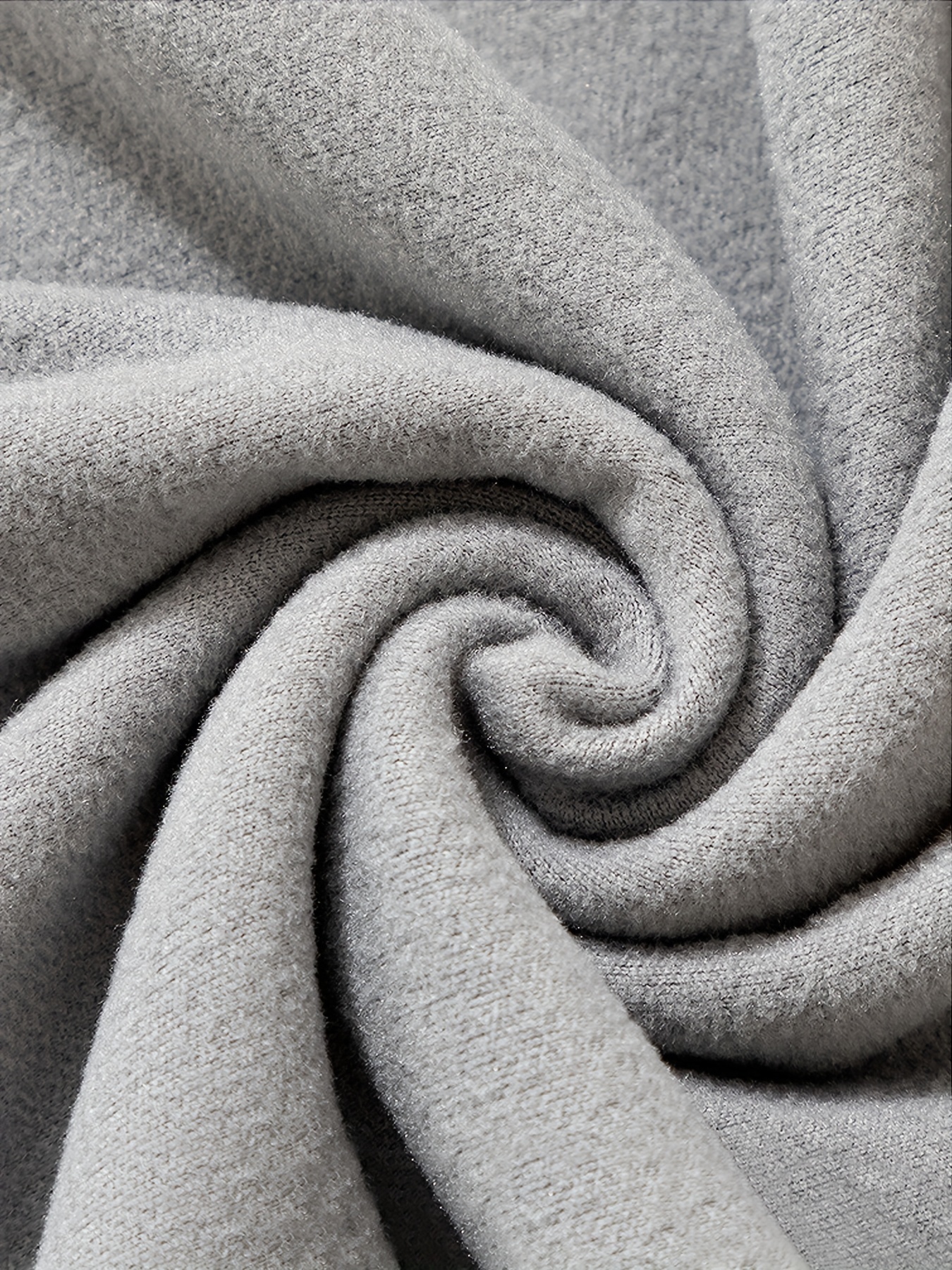 Men's Thermal Super Soft Solid Color Long Sleeve Round Neck Shirts Tops