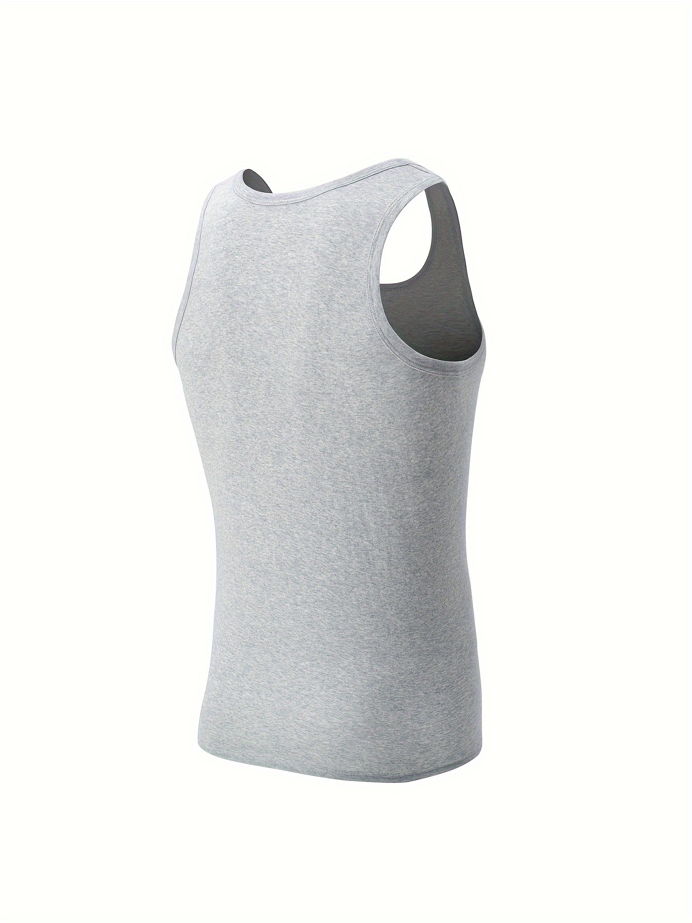3pcs Men's Breathable Cotton Tank Tops 