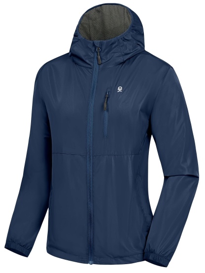Women's Windbreaker Breathable Ripstop Light Jacket 
