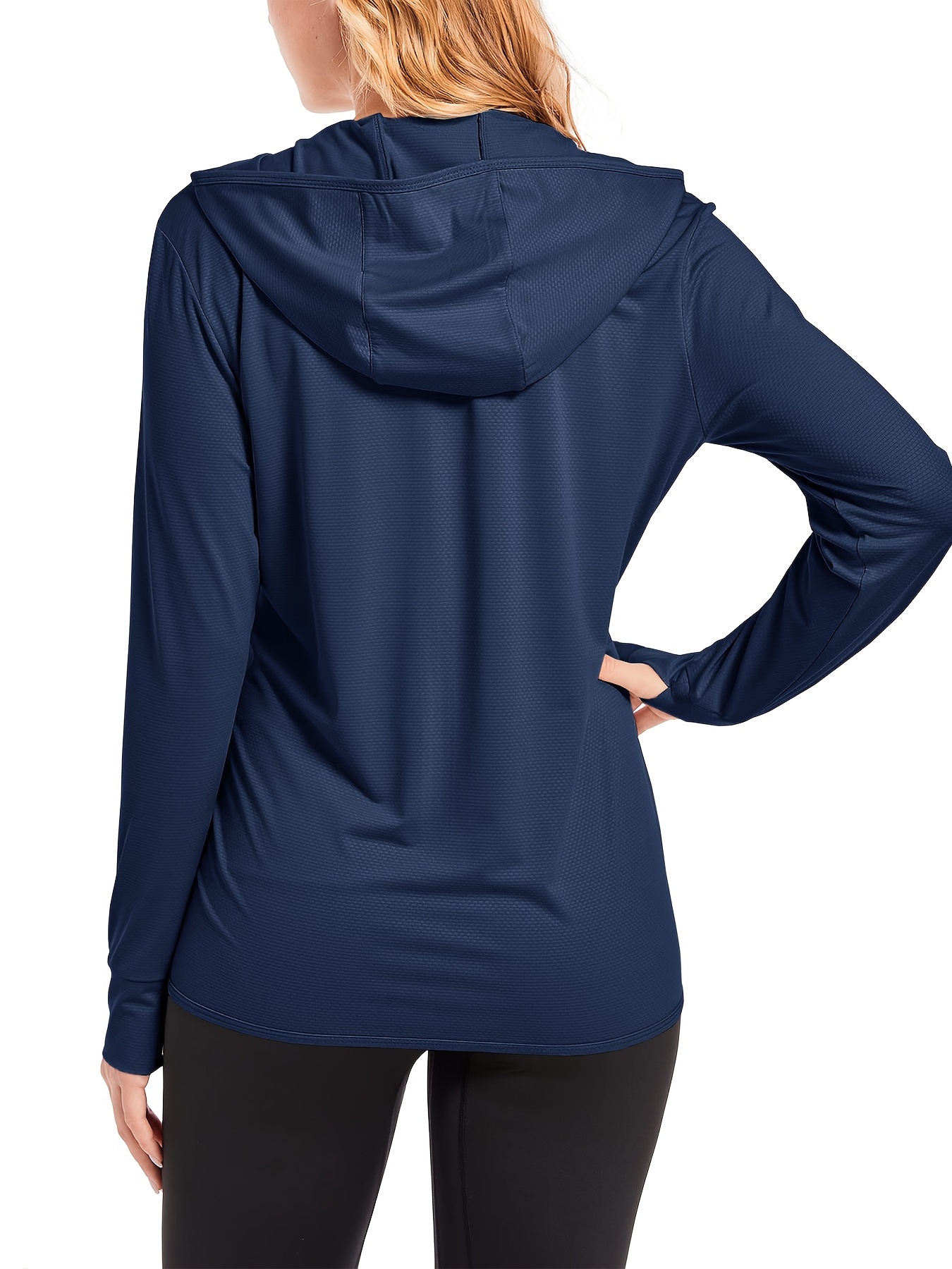 UPF50+ Women's Plus Size Hooded Sun Protection Hoodie