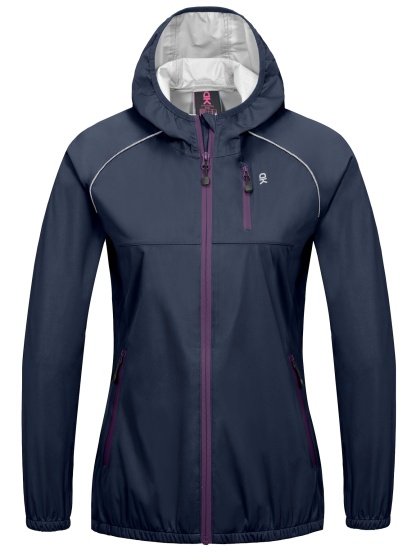 Ultralight Windproof Women's Lightweight Hooded Cycling Rain Jacket 