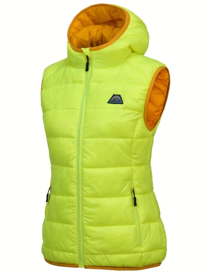 Water-Resistant Lightweight Puffer Vest With Hood