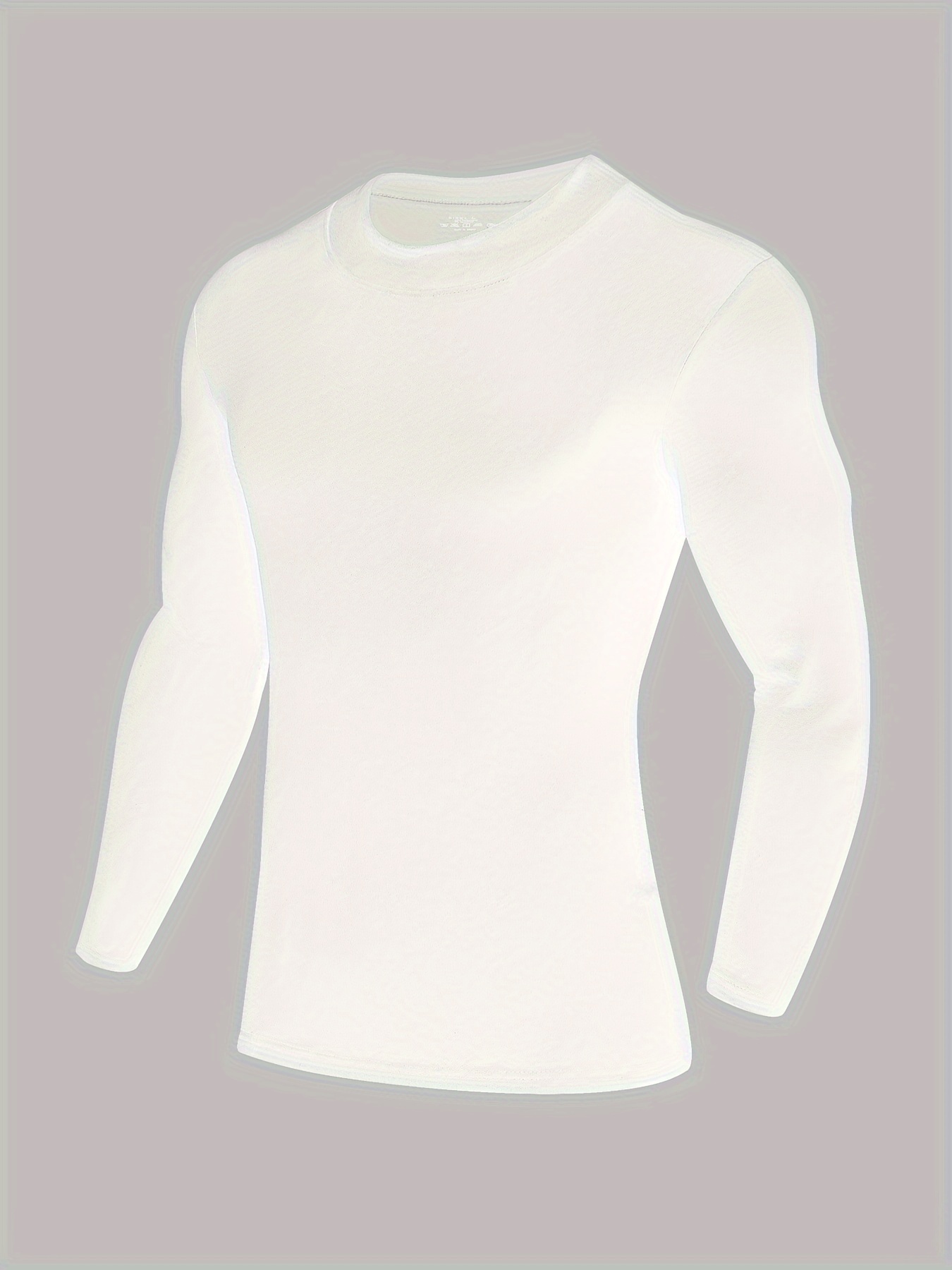 Men's Thermal Long Sleeve Round Neck Shirts Tops