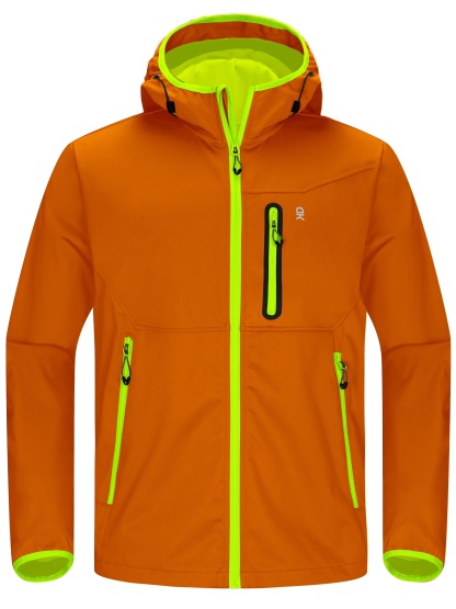 Men's Lightweight Windproof Softshell Hooded Jacket