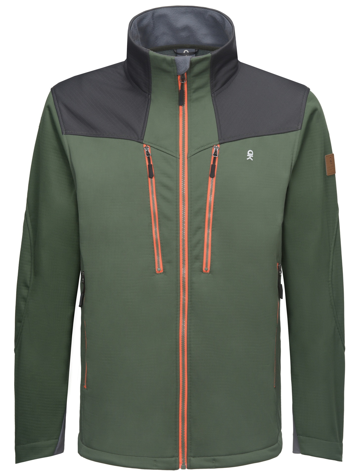 Men's Softshell Grid Fleece Lined Hiking Jacket