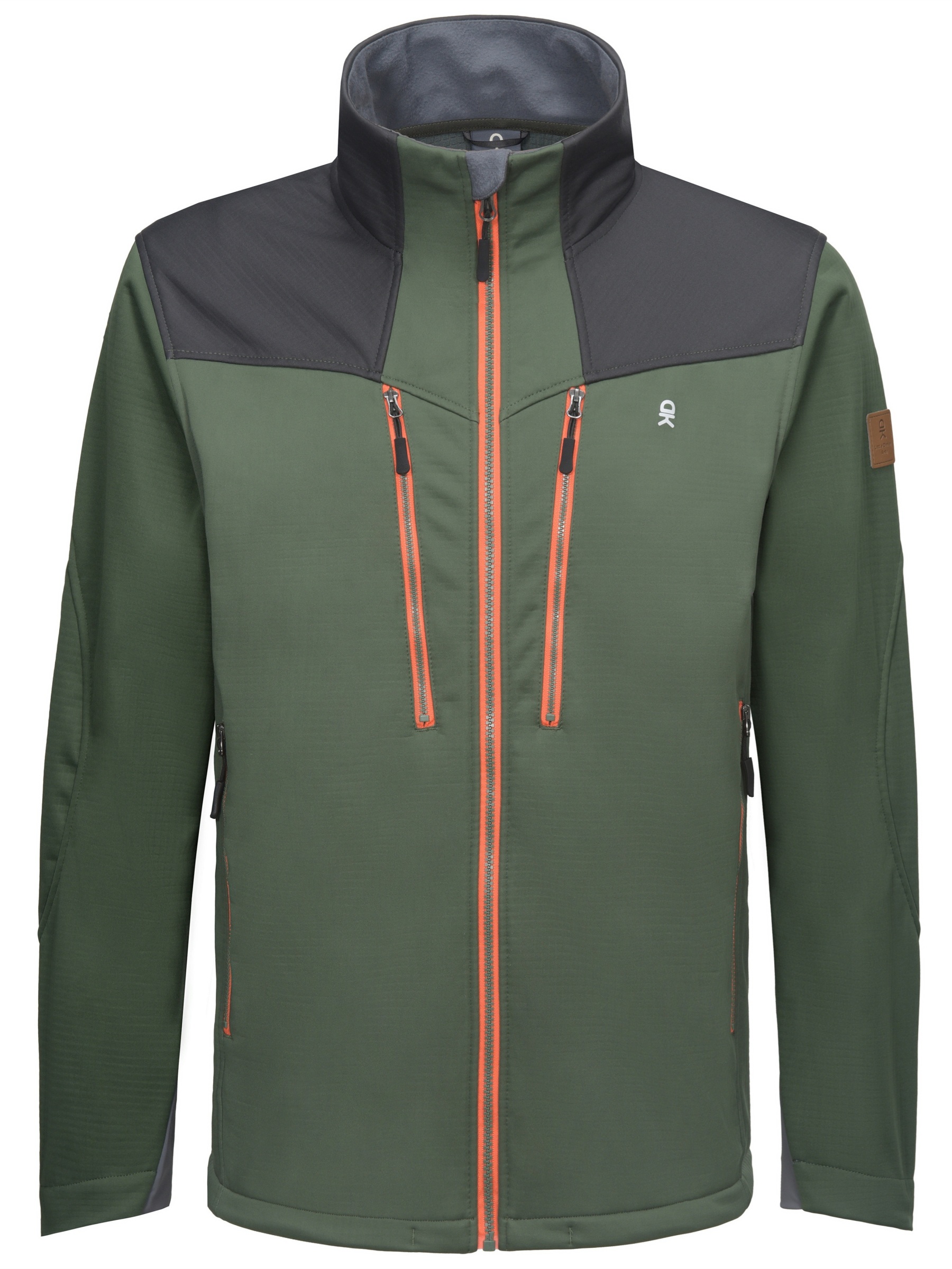 Men's Softshell Grid Fleece Lined Hiking Jacket