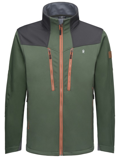 Men's Softshell Grid Fleece Lined Hiking Jacket