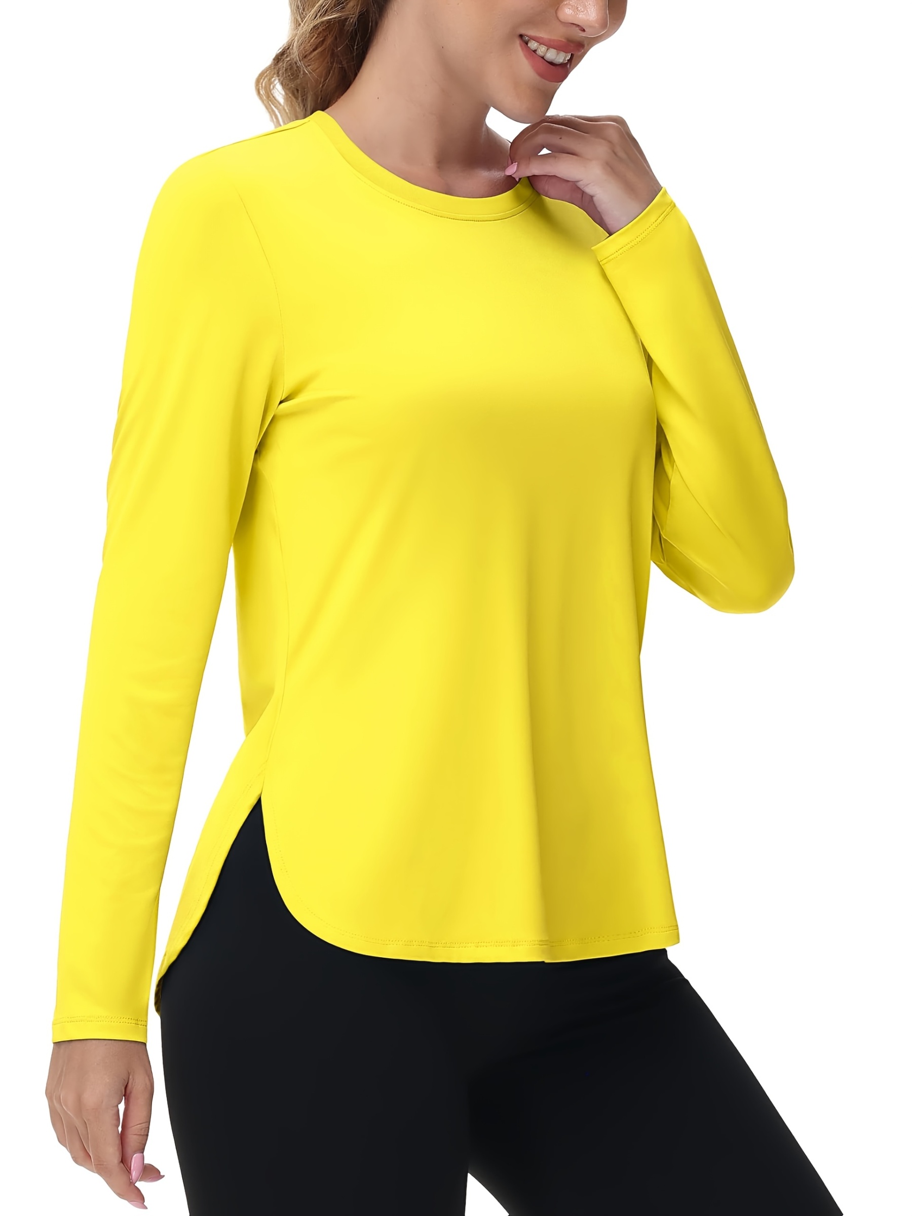 Lightweight Quick Dry Women's Long Sleeve Sun Protection T-Shirt