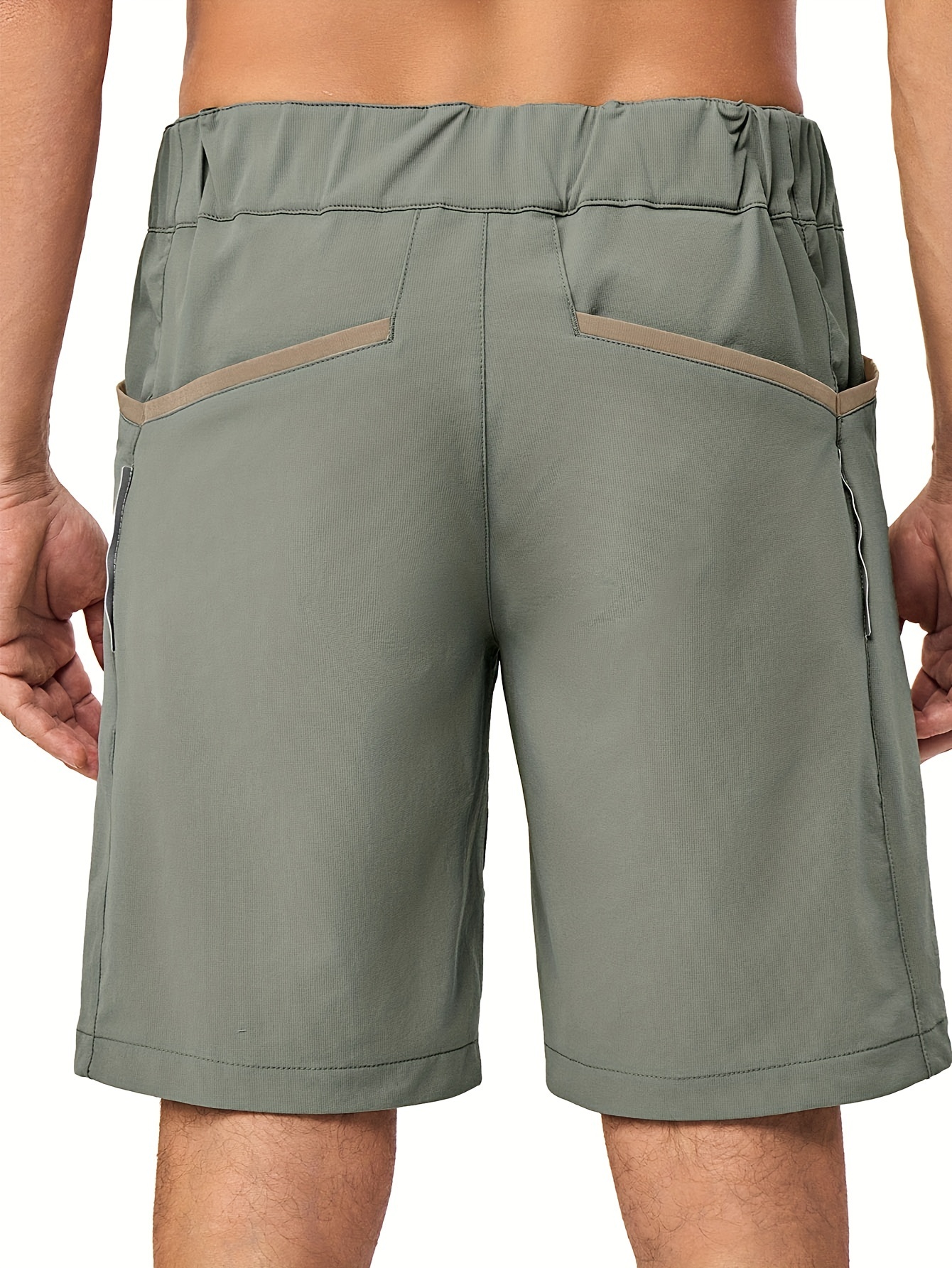 Men Stretch Quick Dry 9 Inch Inseam Shorts 