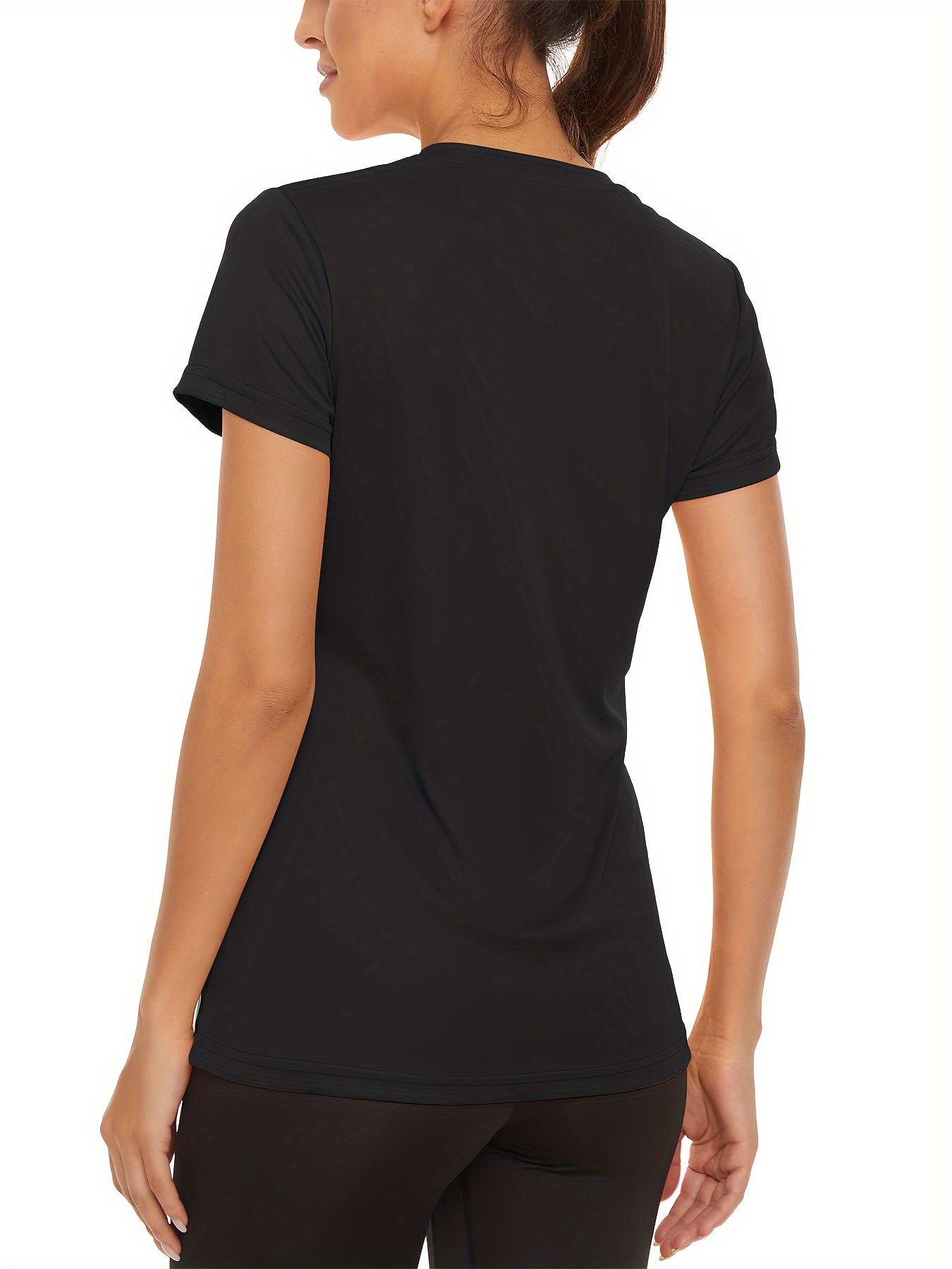 Women's Short Sleeve Round Neck T-Shirt 3-Piece Set 