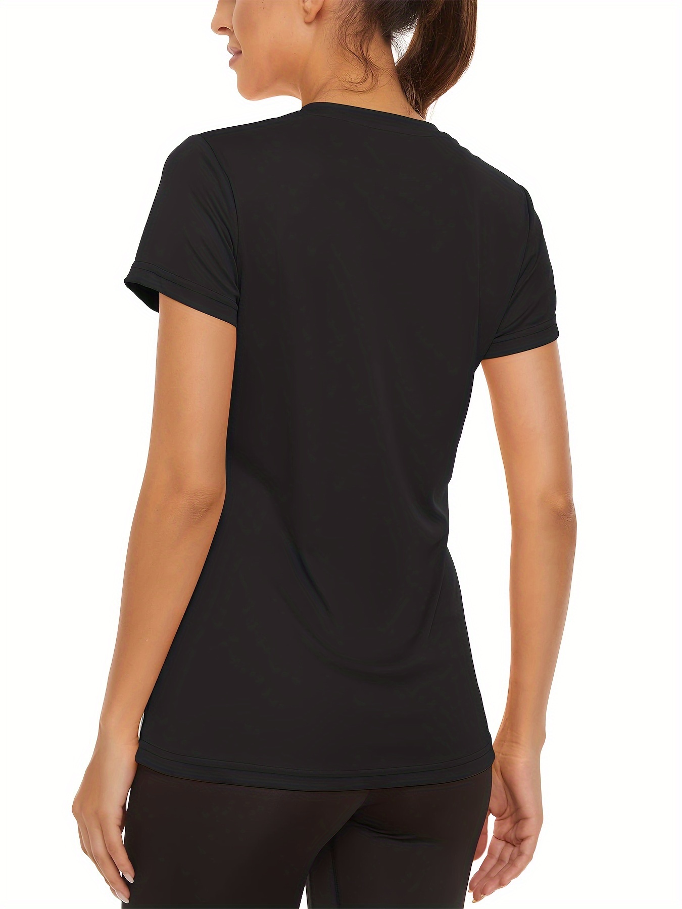 Women's Short Sleeve Round Neck T-Shirt 3-Piece Set 