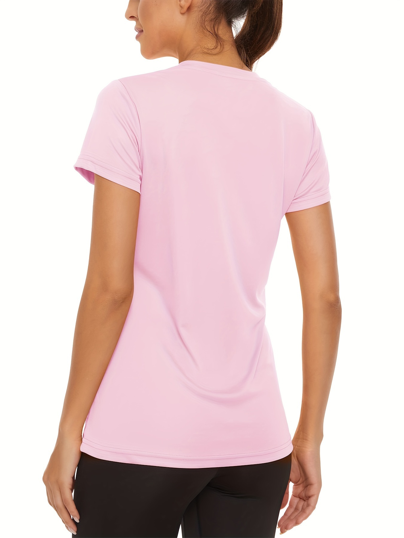 Women's Short Sleeve Round Neck T-Shirt 3-Piece Set 