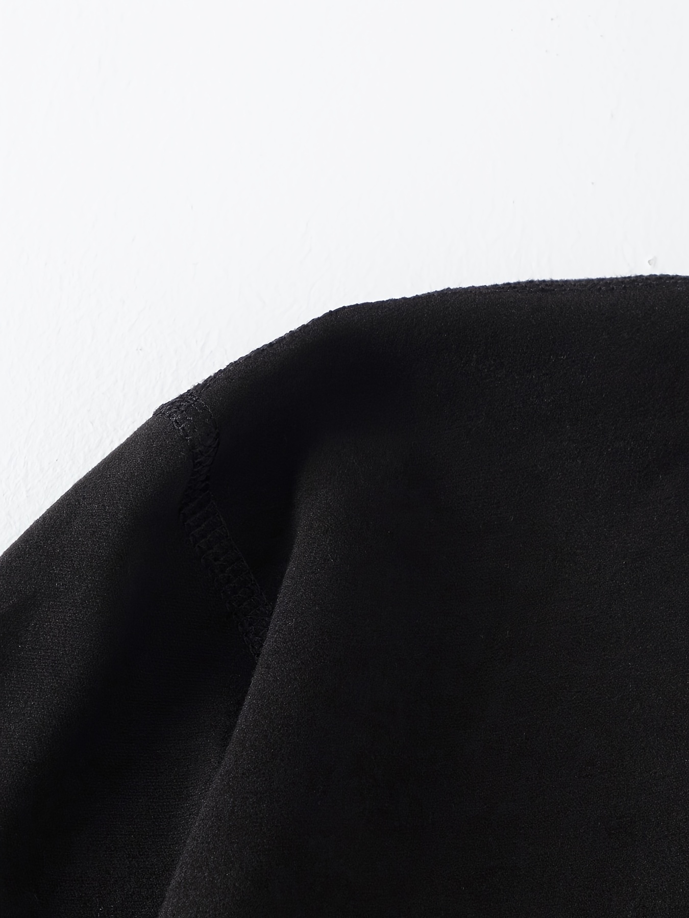 3pcs Men's Double-Sided Fleece Turtleneck Long Sleeve T-Shirts Tops