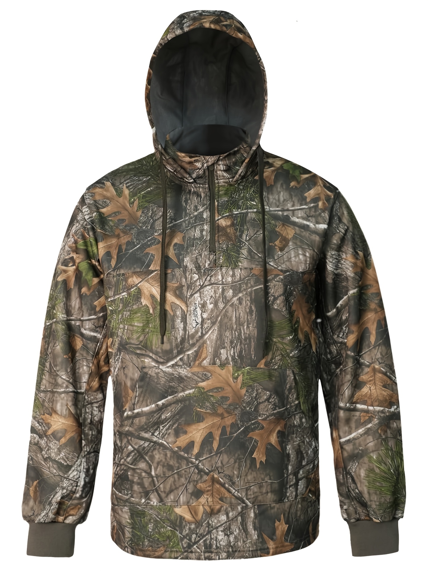 1pc Autumn And Winter Hooded Sweatshirt Camouflage Bionic Fleece Sweatshirt Autumn And Winter New Hunting Warm Breathable Hoodie Fleece Pullover