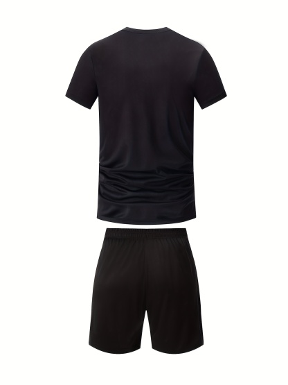 8pcs Set of Men's Short-Sleeve T-Shirt And Shorts for Sports