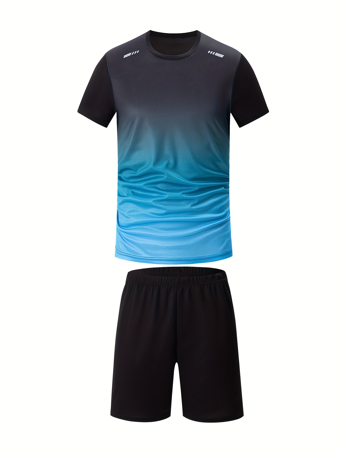 8pcs Set of Men's Short-Sleeve T-Shirt And Shorts for Sports