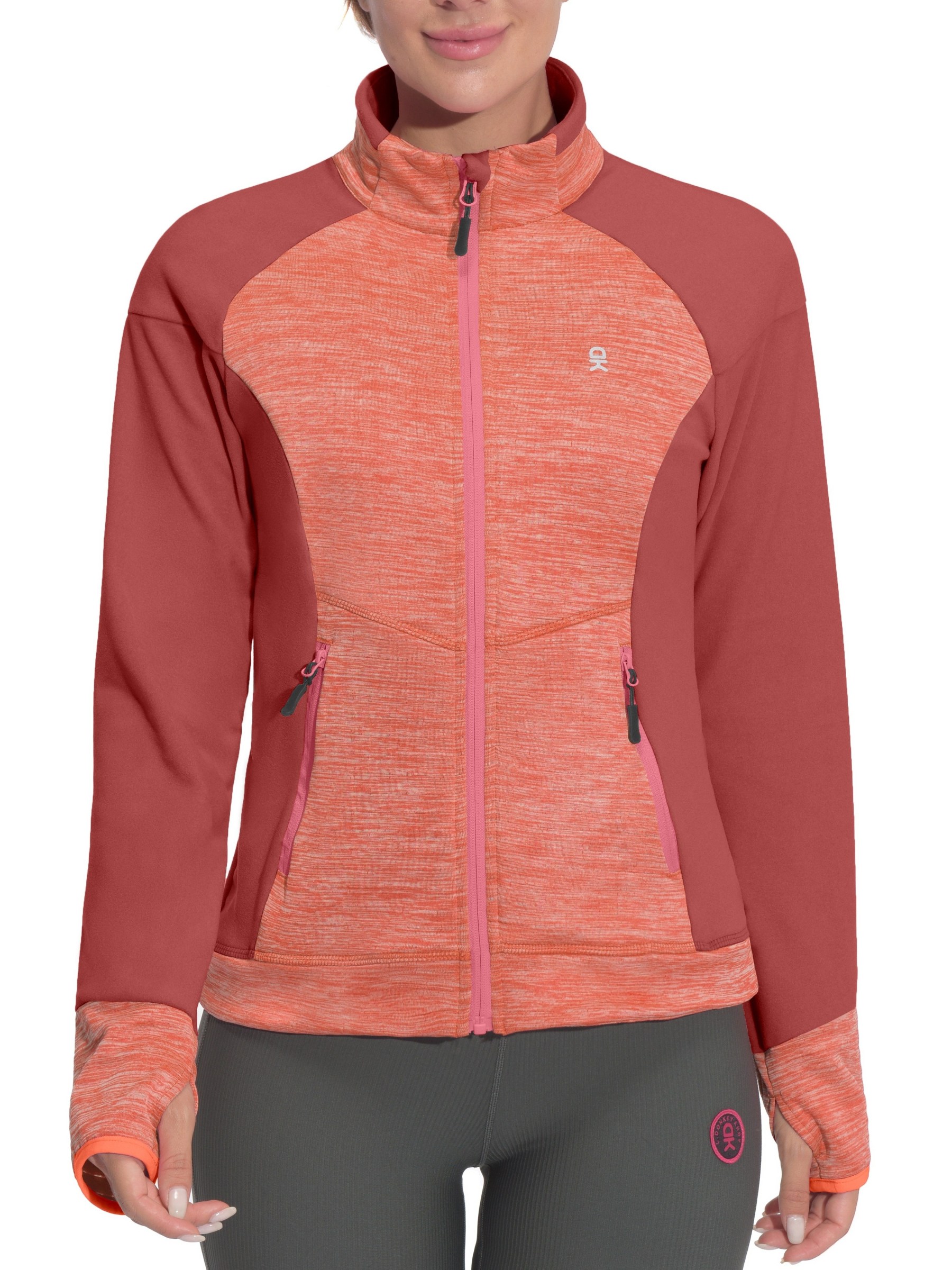 Women's Warm Full Zip Fleece Hybrid Jacket 