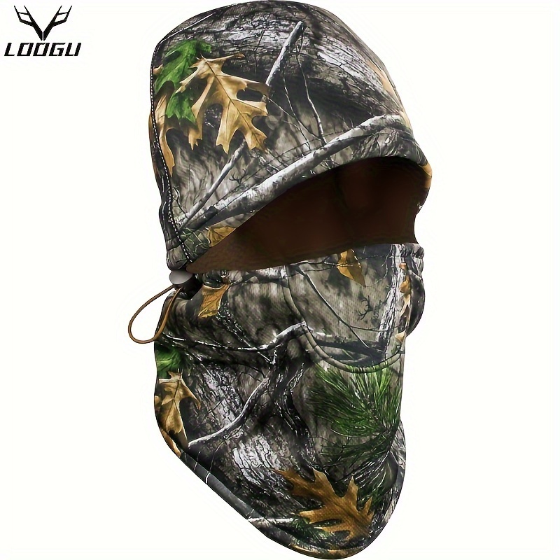 1PC Outdoor Hunting Bionic Camouflage Fall And Winter Head Cover Warm Head Cover Riding Sports Hiking Mountaineering Windproof Equipment Head Cover