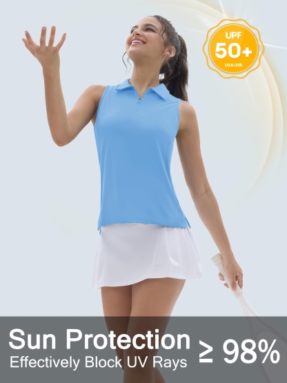 Women's Short Sleeveles Golf Shirts 
