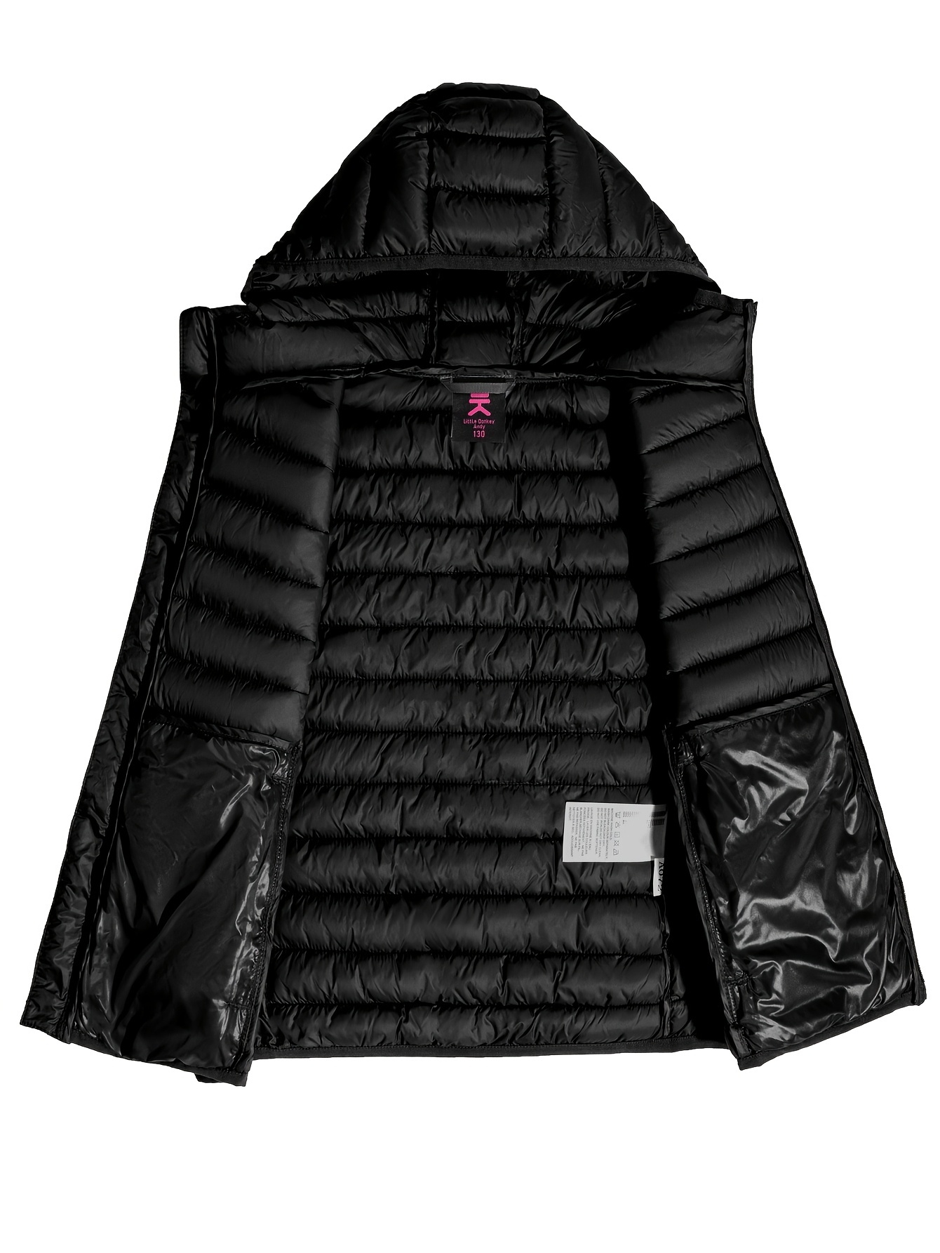  Packable Lightweight Faux- Hooded Vest