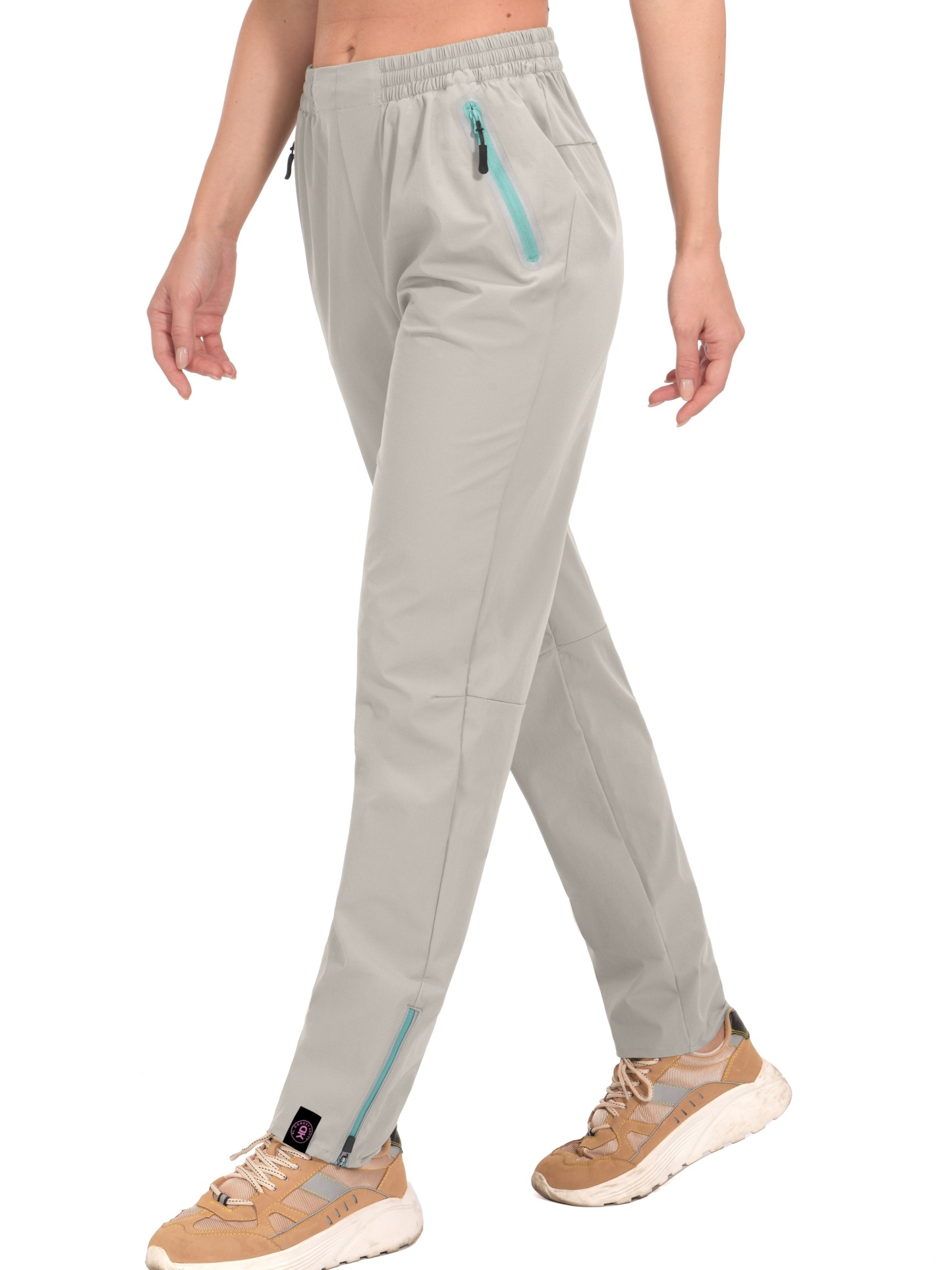 Womens ComfortFit Elastic Waist Sports Pants 
