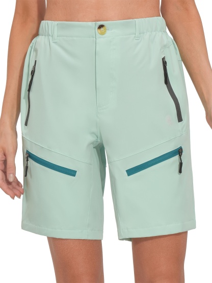 Women'S 9 Inch Inseam Quick Dry Stretch Lightweight Cargo Shorts