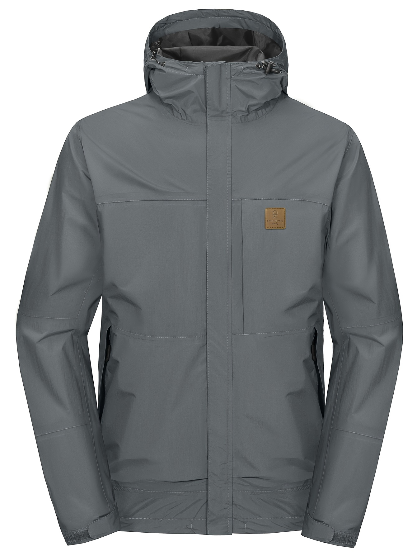 Men's Lightweight Hooded  Jacket With Multi-pocket
