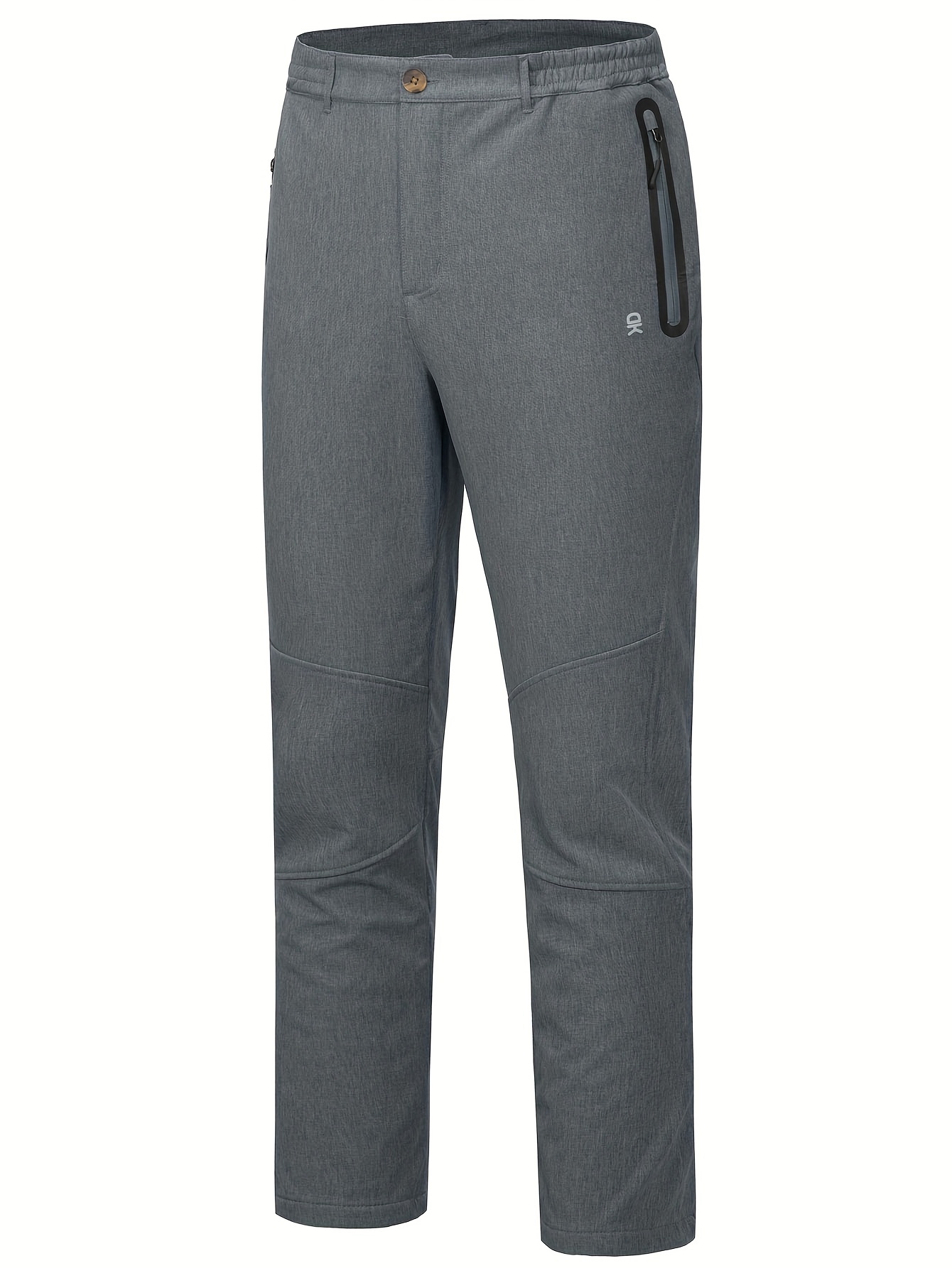 Men's Windproof Fleece Lined Hiking Cargo Pants