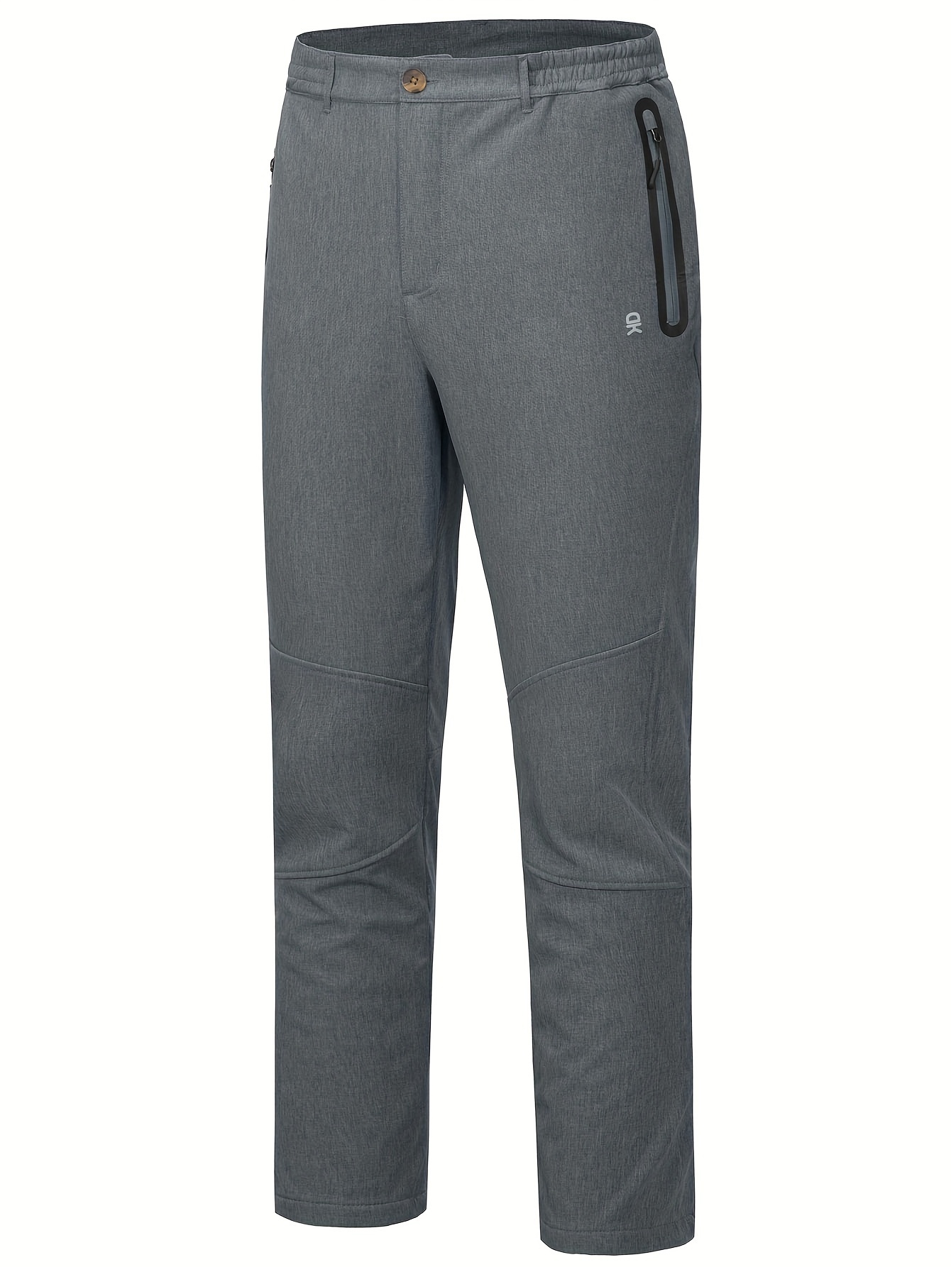 Men's Windproof Fleece Lined Hiking Cargo Pants