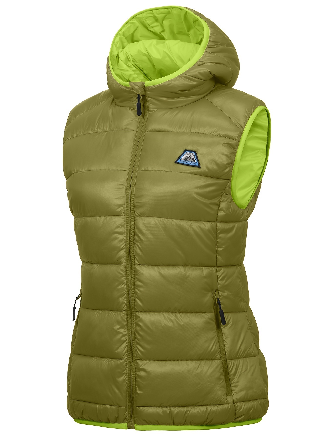 Water-Resistant Lightweight Puffer Vest With Hood