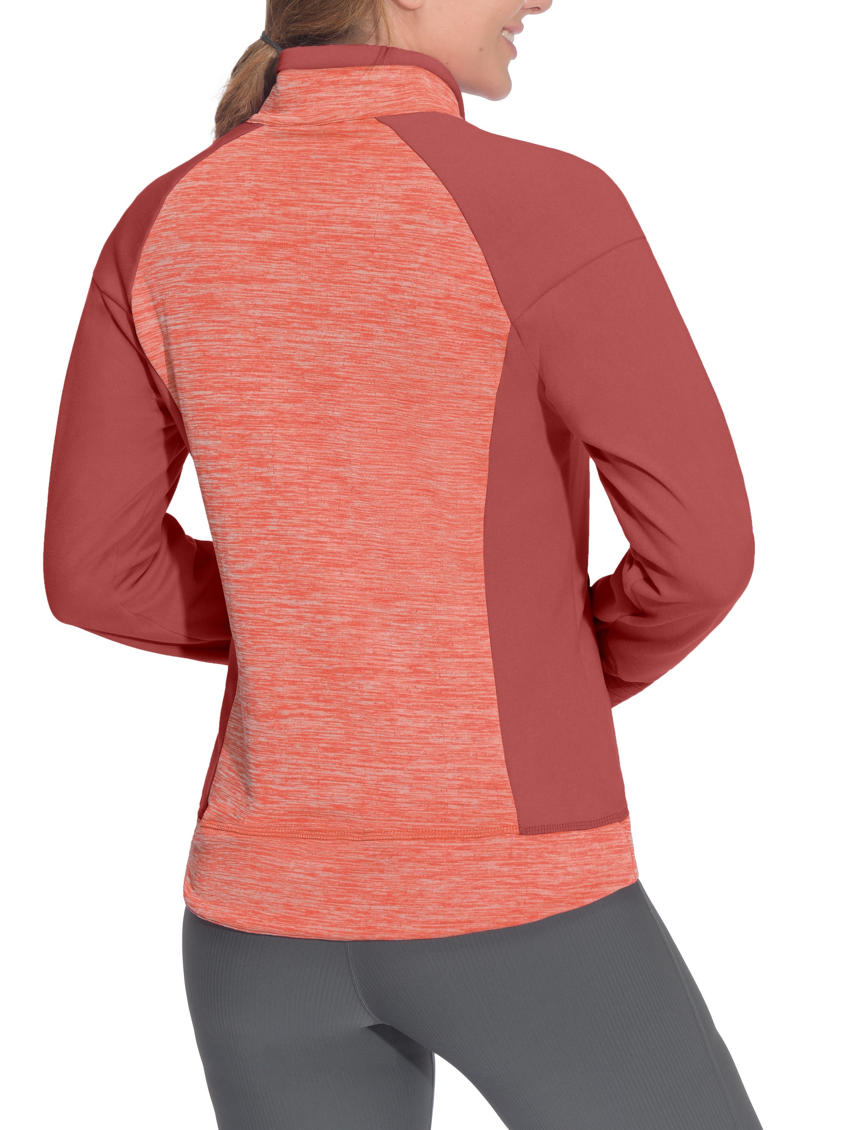 Women's Warm Full Zip Fleece Hybrid Jacket 