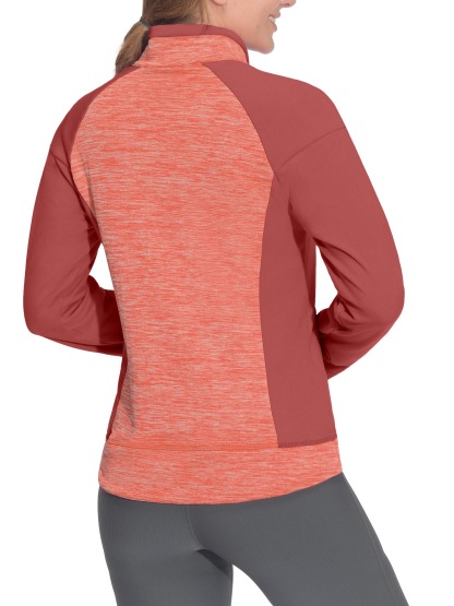 Women's Warm Full Zip Fleece Hybrid Jacket 