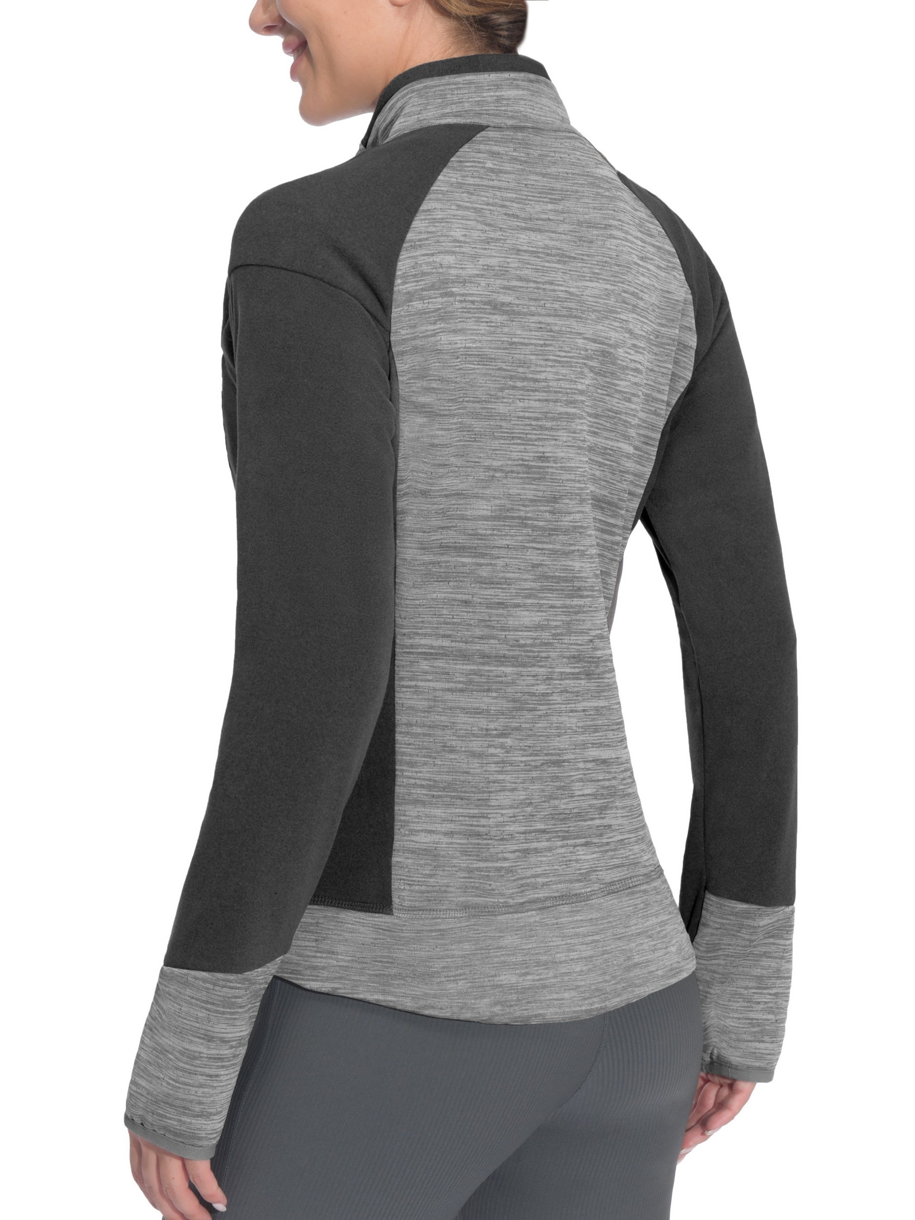 Women's Warm Full Zip Fleece Hybrid Jacket 