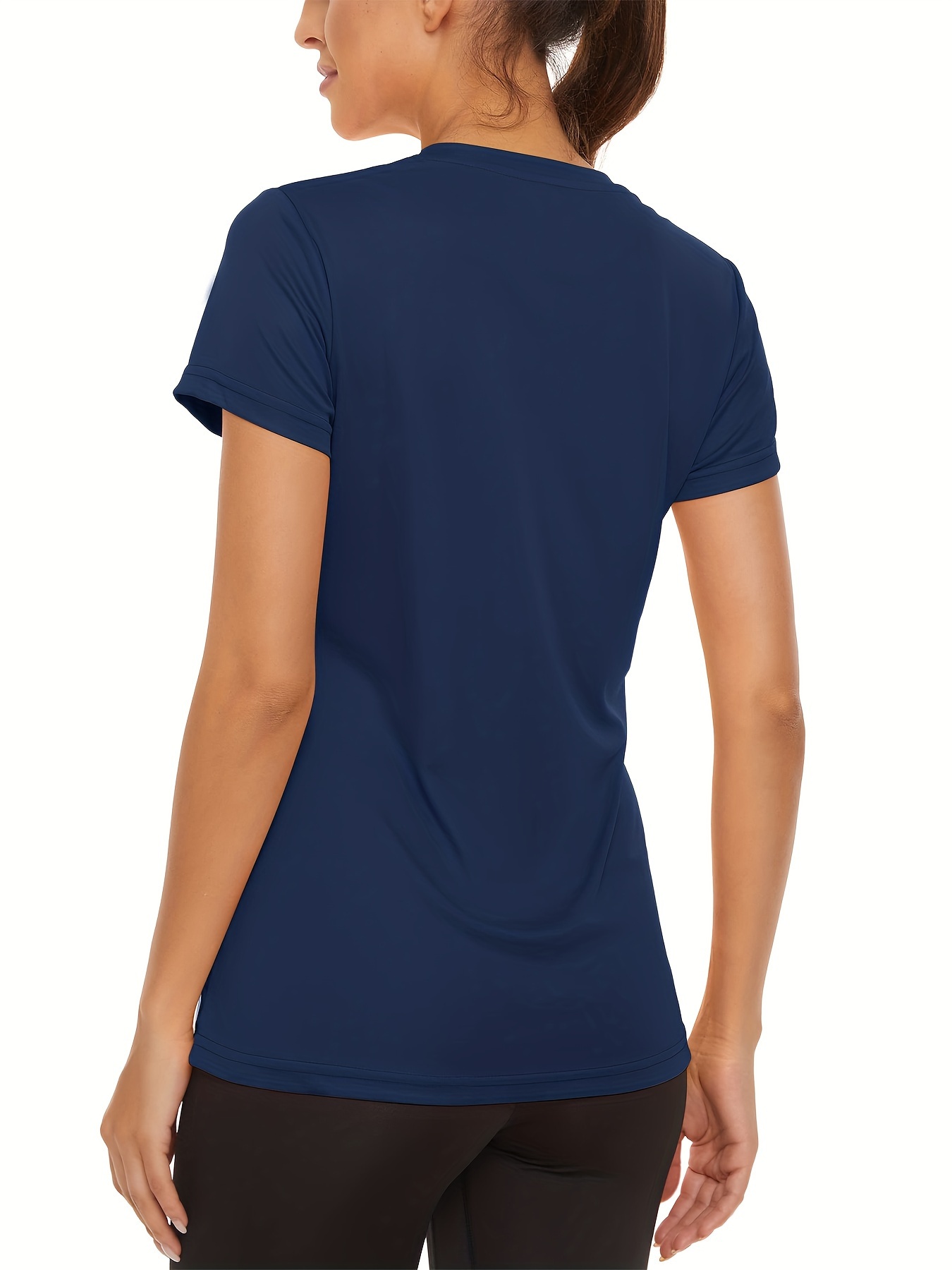 Women's Short Sleeve Round Neck T-Shirt 3-Piece Set 