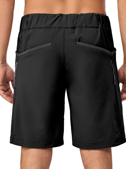 Men Stretch Quick Dry 9 Inch Inseam Shorts 