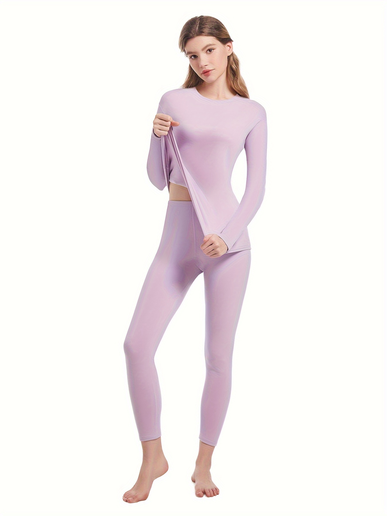 Women's Solid Slim Fit Thermal Baselayer