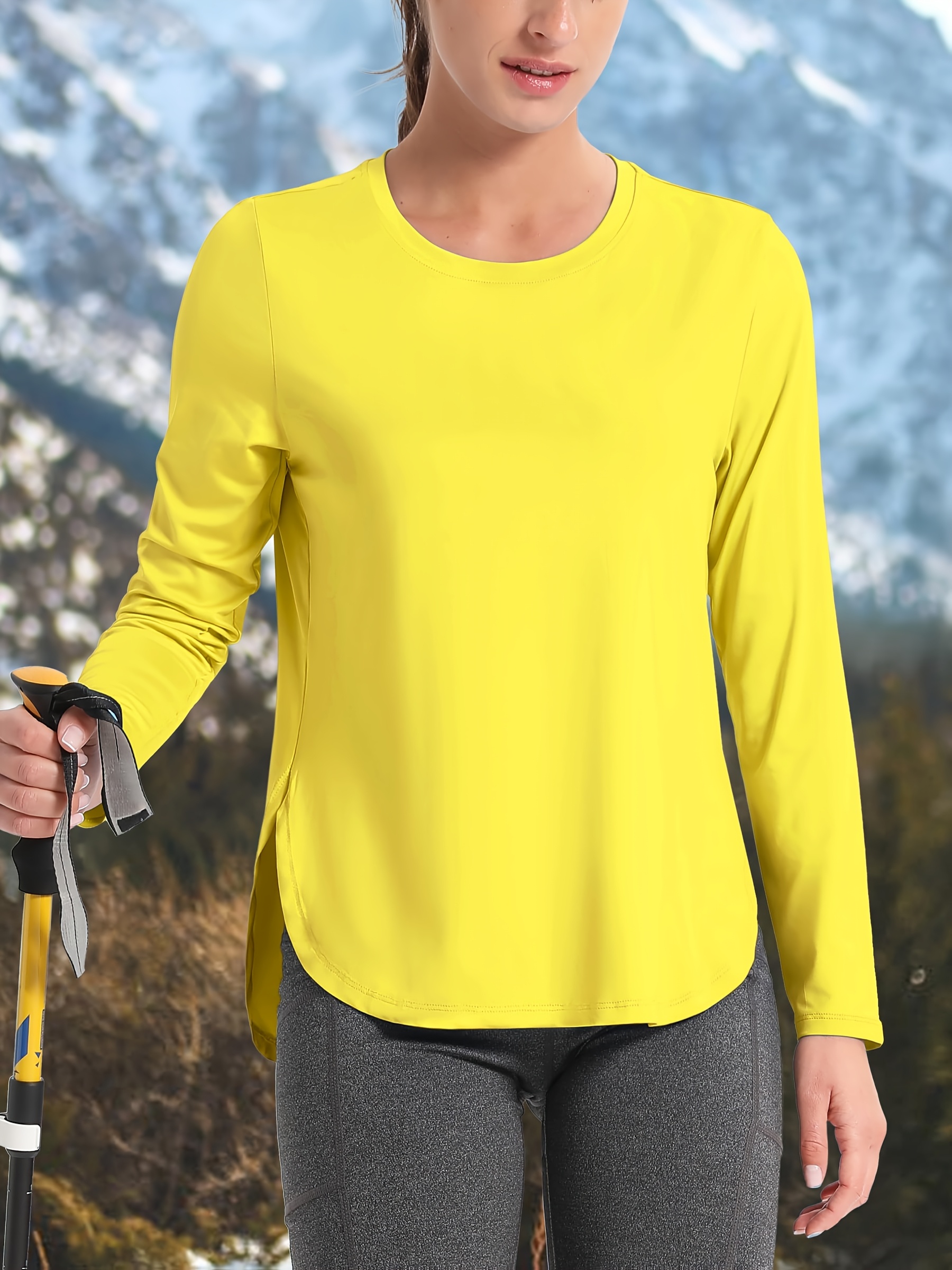 Lightweight Quick Dry Women's Long Sleeve Sun Protection T-Shirt