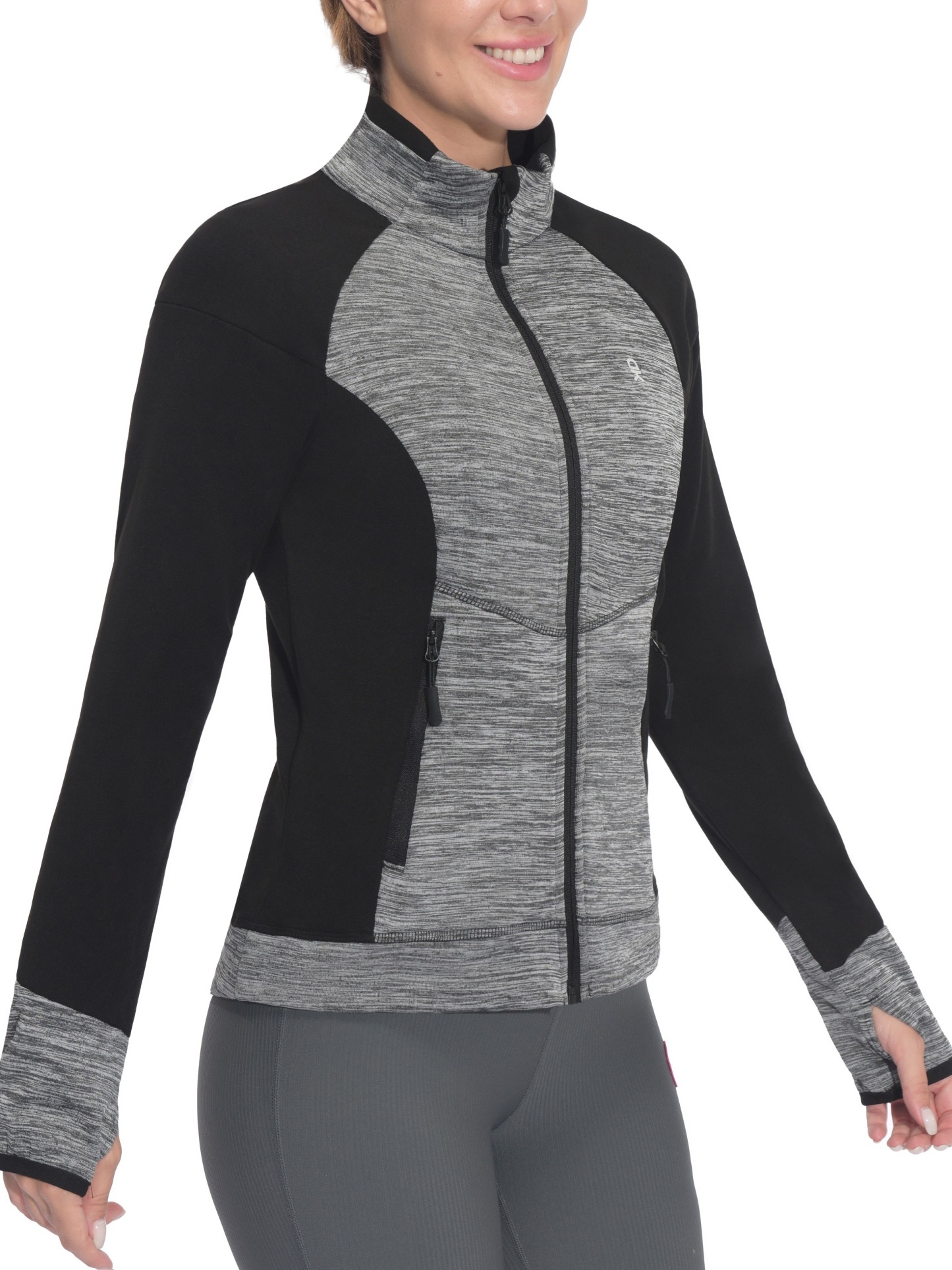 Women's Warm Full Zip Fleece Hybrid Jacket 