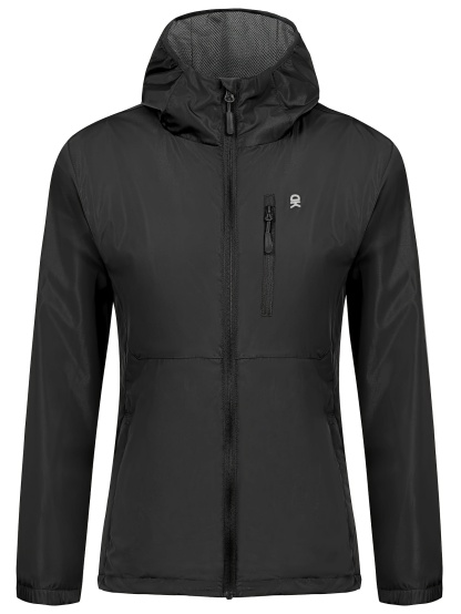 Women's Windbreaker Breathable Ripstop Light Jacket 