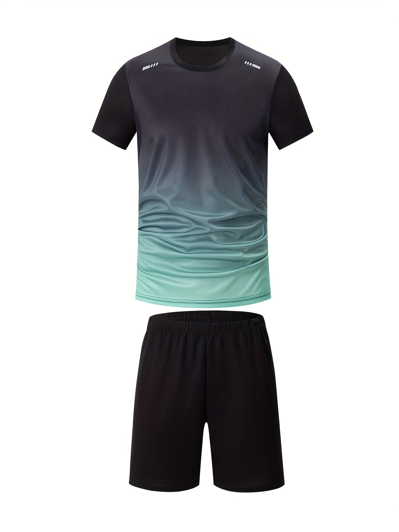 8pcs Set of Men's Short-Sleeve T-Shirt And Shorts for Sports