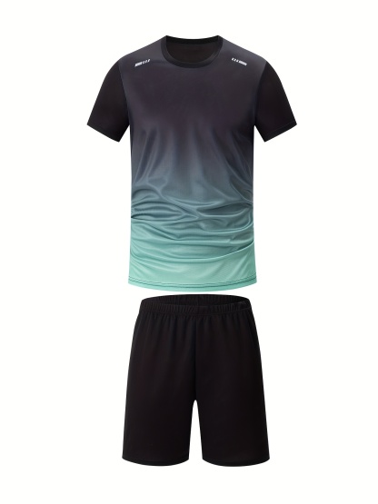 8pcs Set of Men's Short-Sleeve T-Shirt And Shorts for Sports